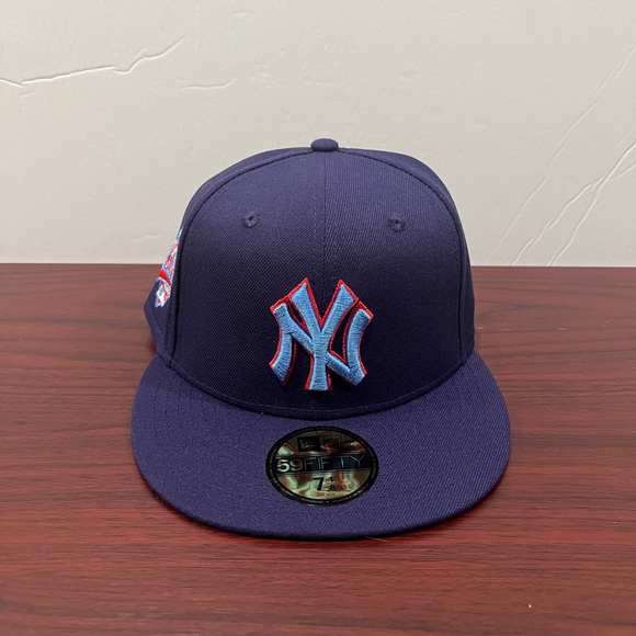 New Era Accessories New Era 59fifty Fitted Hat New York Yankees Purple Red Blue Poshmark